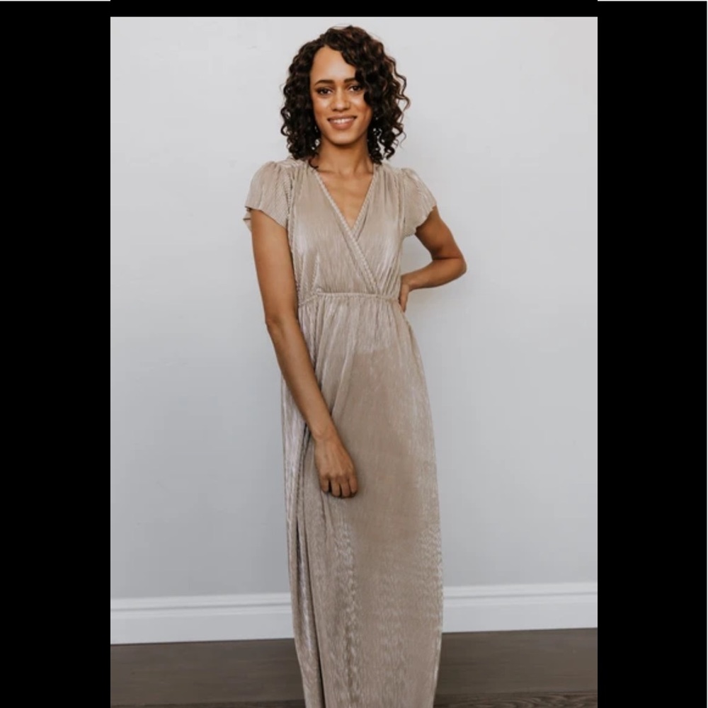 Gold Floor-length Athena Dress